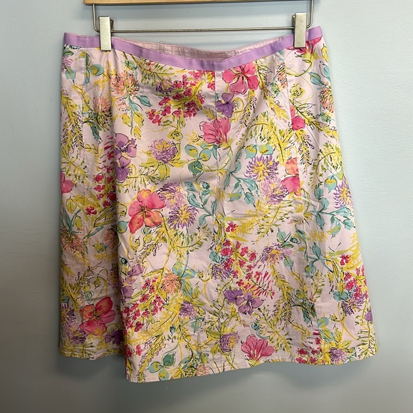 Rafaella midi bright floral skirt size 12 - Picture 5 of 7